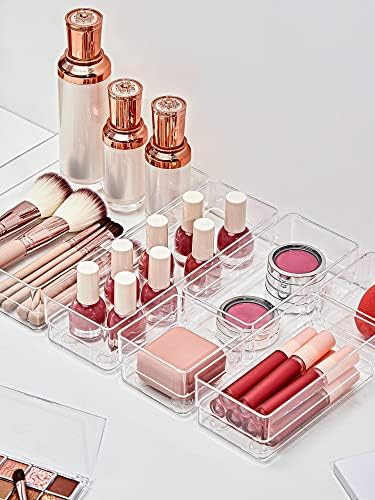 SMARTAKE 29 PCS Drawer Organizer, 4-Size Desk Bathroom Drawer Organizer
