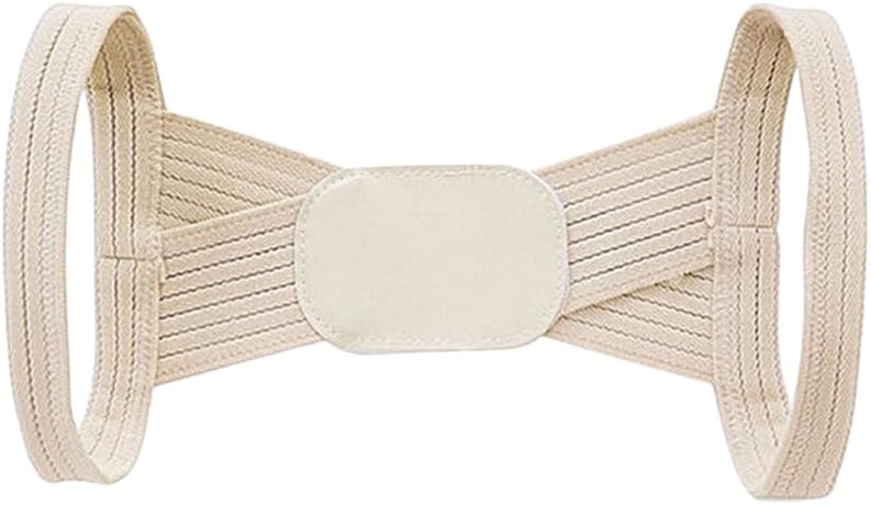 Healifty Adjustable Posture Corrector Back Brace Lightweight Breathable Back Straightener Belt for Men Women Hidden under Clothes for Home Office Shopping Party 8.26 X 2.55 X 0.07 in