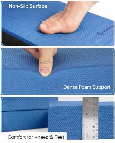StrongTek 2-in-1 Foam Balance Pad and Kneeling Pad, 15.8 or 19 in Sizes