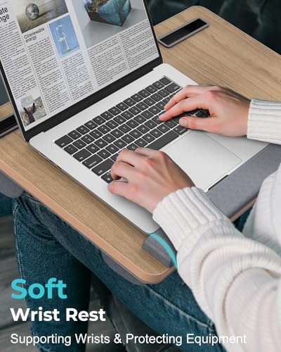 Potuopy Laptop Lap Desk, Portable Bed Table Tray for Laptop Fit 17" Laptops