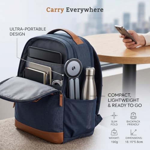 4-in-1 Foldable Laptop Stand, Magnetic Phone Tablet Holder