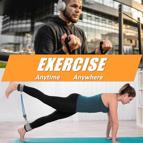 Resistance Bands with Handles and Door Anchor for Home Workouts