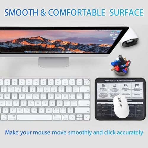 para Method Productivity Mouse Pad, Notion Obsidian Syntax Guide Desk Mat, Non-Slip Smooth Mousepad for Knowledge Workers Remote Workers