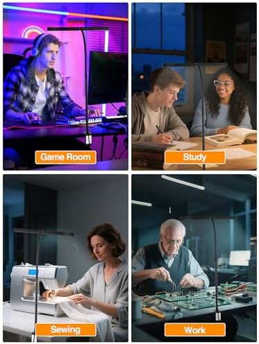 Desk Light,1000 Lumen Bright+5 Color+9 Brightness LED Desk Lamp with Remote