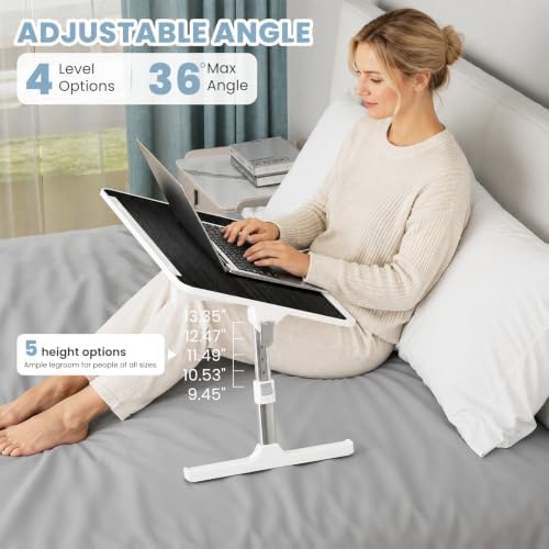 Adjustable Lap Desk, Foldable Laptop Desk for Bed, X-Large Lap Table