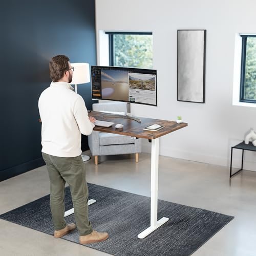 VIVO Rustic Vintage Brown 60 x 30 in Standing Desk, DESK-KIT-0W6N
