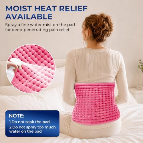 Boileau Electric Heating Pad for Back Pain & Period Cramps Relief, Large XL