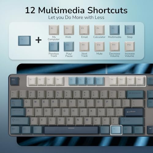 RK ROYAL KLUDGE RK920 Full Size Mechanical Keyboard Wired, RGB Backlit