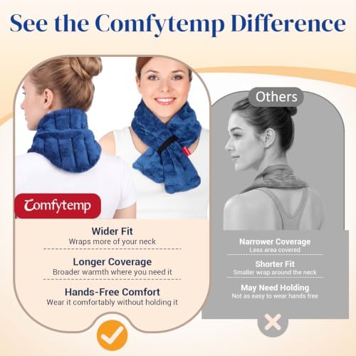 Comfytemp Microwave Heating Pad for Neck Pain Relief, Moist Therapy, 33"x4"