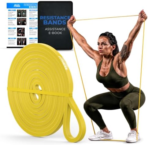 Pull Up Assistance Resistance Bands - Long Loop Power Bands for Men and Women - Strength Power Flexibility Training at Home & Gym - Ebooks & Workout Chart Included by Iron Core Fitness