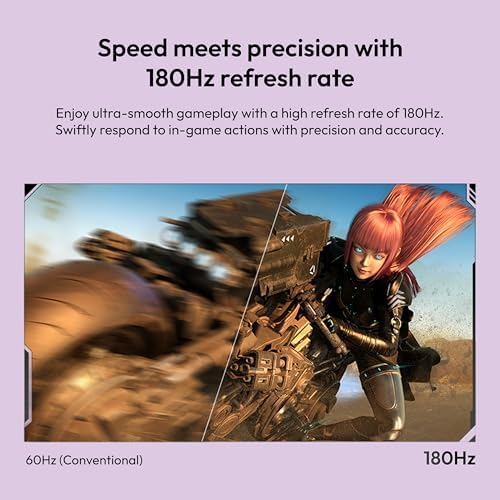 Pixio PX278 Wave Purple 27 inch 180Hz Refresh Rate Quad HD 1440p Resolution Fast IPS Panel 1ms GTG Response Time Built-in Speakers Gaming Monitor with AMD FreeSync