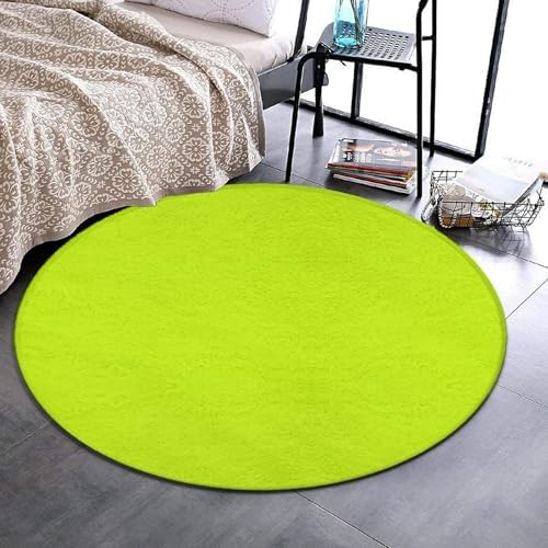 Large Round Area Rug Home Decor Modern Bathroom Rug Kitchen Office Circle Rug for Living Room Sofa Circle Cute Mat Fluorescent Color, 24inch