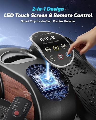 MERACH Under Desk Elliptical, Leg Exerciser While Sitting for Seniors