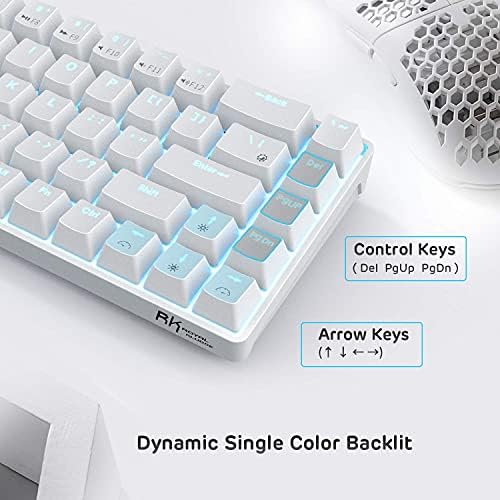RK ROYAL KLUDGE RK68 Wireless Hot Swappable 65% Mechanical Keyboard Gaming