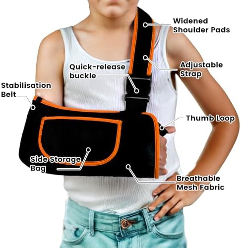 mosago Kids Arm Sling, Lightweight Breathable Mesh Shoulder Immobilizer
