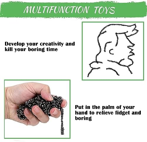 Matassari 1000pcs Fidget Toy, Sensory Toys for Adults & Teens（Black）