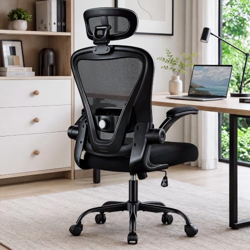 Office Chair, Ergonomic Office Chair with 3D Headrest, Computer Desk Chair