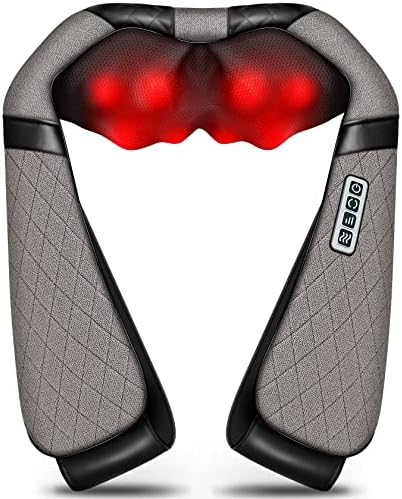 Blue Elf Shiatsu Neck Back Massager,Kneading Electric Massager with Heat
