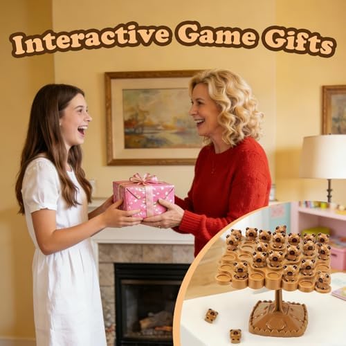Capybara Balance Game Toy for Adult, Two-Player Balance Tree Game