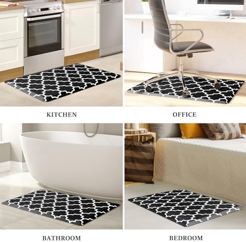 WISELIFE Anti Fatigue Mats for Kitchen Floor, 22" x 36", 4/5 Inch, Black