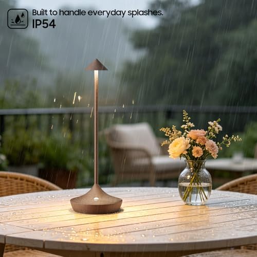 2 Pack Cordless Table Lamp, Rechargeable 6000mAh Battery Table Light