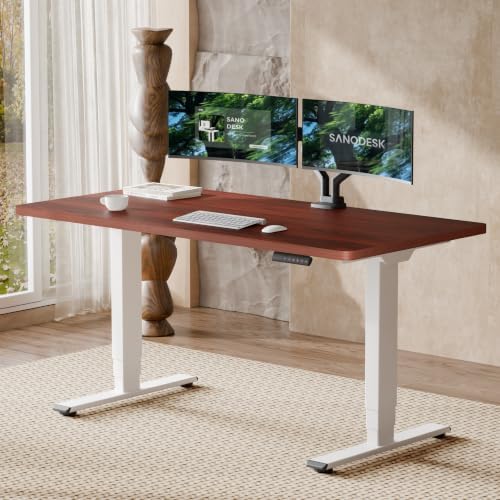 SANODESK Dual Motor Standing Desk 220lbs Height Adjustable Desk