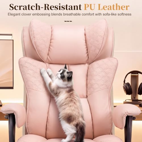 COMHOMA Big and Tall Gaming Chair with Footrest Ergonomic Office Chair