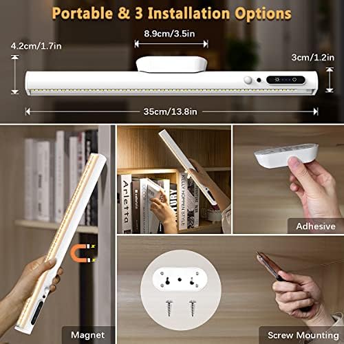 Hapfish Motion Sensor LED Light Bar Indoor,Under Cabinet Lighting Wireless