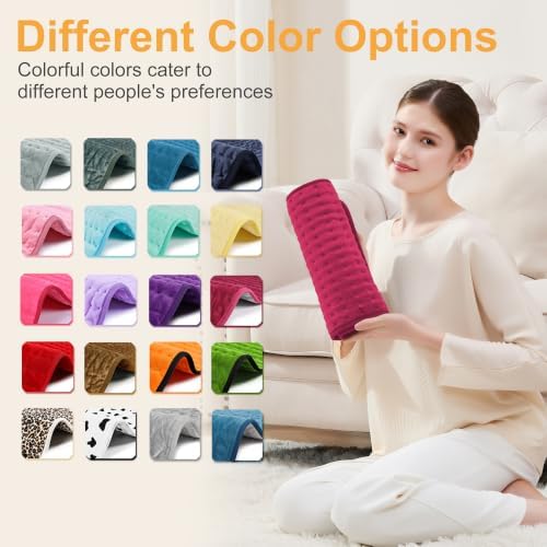 Heating Pad,Electric Heating Pads,Heating Pad for Back,Burgundy,24x12 Inch