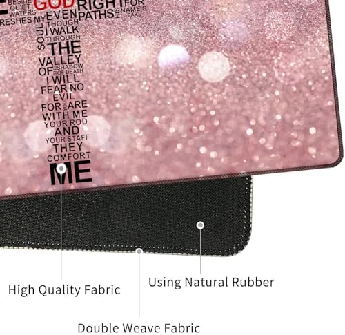 4 in 1 Mouse Pad Combo, Large Gaming Mouse Pad + Keyboard Wrist Support + Mouse Wrist Rest + Coaster, Table Pad 31.5 "x 11.8" with Memory Foam Ergonomic Wrist Pad Set, God Jesus Christ