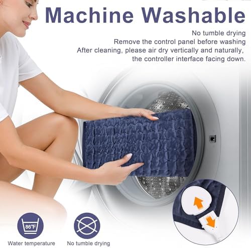 Heating Pad,Electric Heating Pads,Heating Pad for Back,DarkBlue,33x17 Inch