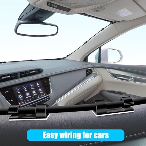 XHF 35pcs Large Self Adhesive Cable Clips Black,Wire Clips Cable Management Wire Organizer Cord Holder for Under Desk, Car, Wall, TV PC Ethernet Cable
