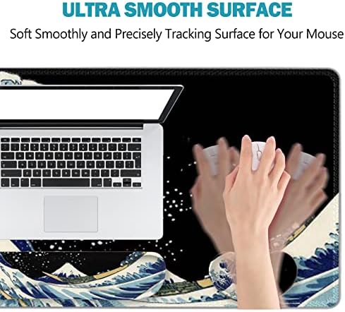 ToLuLu Extended Gaming Mouse Pad, Ergonomic Keyboard Mouse Wrist Rest Set