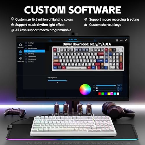 Aula F99 Creamy Keyboard Wireless Mechanical Custom Gaming Keyboards