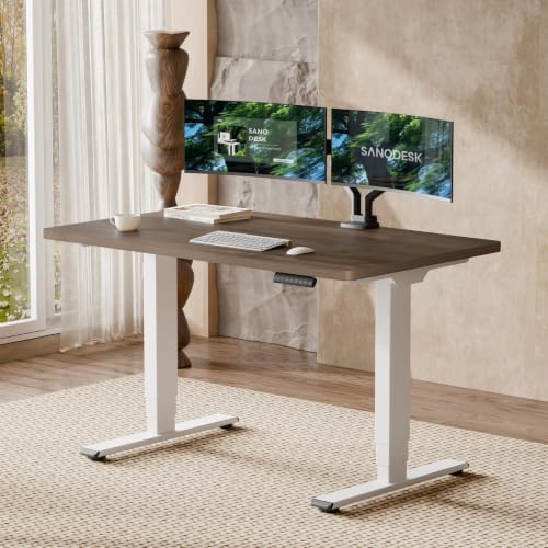 SANODESK Dual Motor Standing Desk 220lbs Height Adjustable Desk