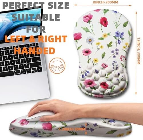 Ergonomic Mouse Pad Wrist Support for Carpal Tunnel Pain Relief