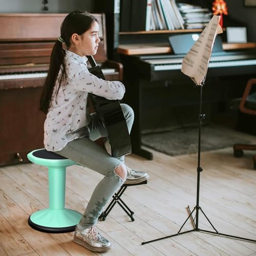 GLACER Wobble Stool, Height Adjustable 16.5-24" Flexible Seating (Green)