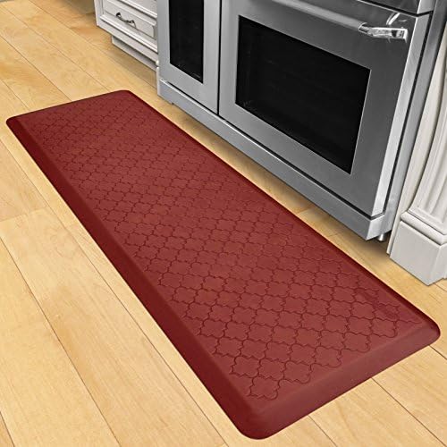 WellnessMats Estates Collection Anti-Fatigue Kitchen Mat, 6 x 2 Foot, Lagoon