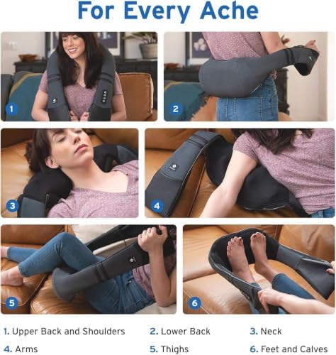Etekcity FSA Eligible Cordless Neck Massager for Pain Relief Deep Tissue