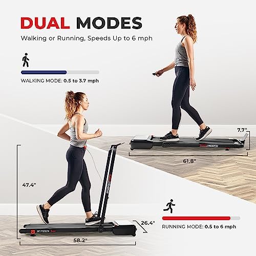 Sunny Health & Fitness Treadpad Auto Incline Treadmill Walking Pad