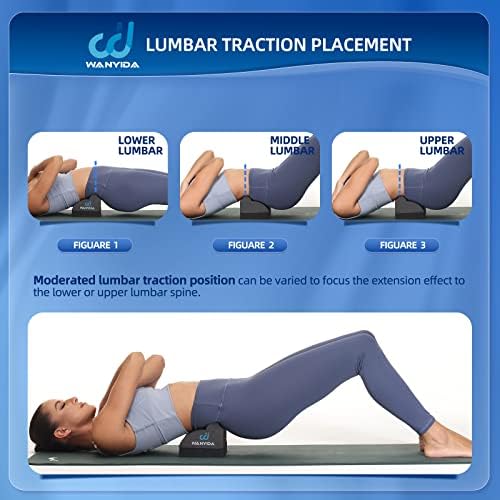 Neck and Lumbar Traction Device for Spine Alignment, Neck Stretcher Lower Back Stretcher for Pain Relief,3 Height Adjustable Chiropractic Pillows