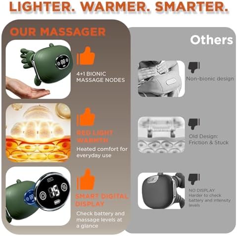 Neck Massager with Remote Control, Shoulder Massager with Heats