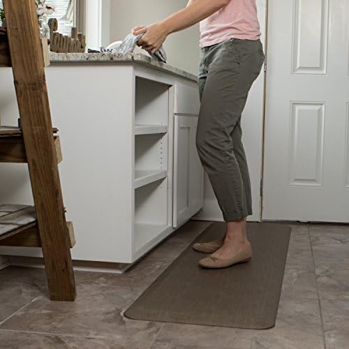 NewLife by GelPro Anti-Fatigue Designer Comfort Kitchen Floor Mat, 20x32, Stain Resistant Surface with 3/4" Thick Ergo-Foam core for Health and Wellness