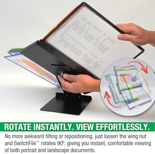 Ultimate Office SWITCHFILE 10-Pocket Reference Display Organizer Color Pkts