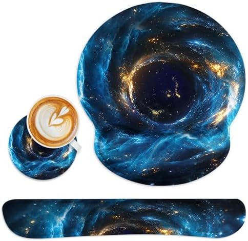 Britimes Ergonomic Mouse Pad Set with Wrist Rest, Galaxy Space