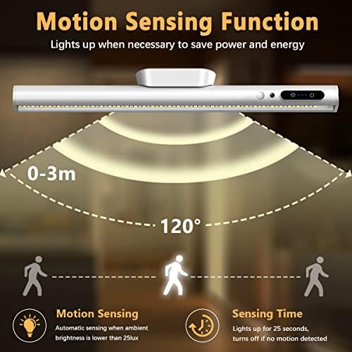 Hapfish Motion Sensor LED Light Bar Indoor,Under Cabinet Lighting Wireless