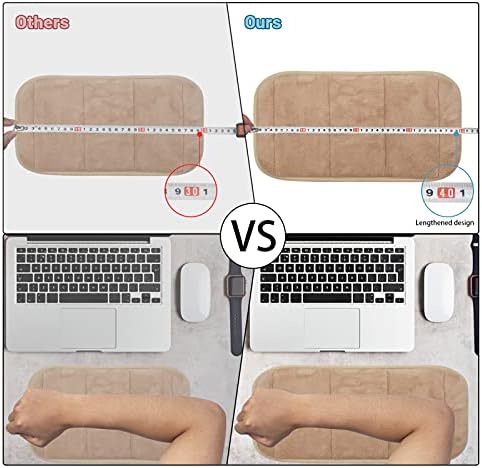 2 Sets Upgrade Computer Wrist Elbow Pad, DILIBRA Portable Memory Foam