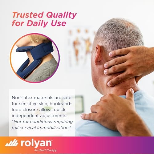Rolyan Adjustable Frame Cervical Collar, Soft Neck Brace, 12"-14", Small