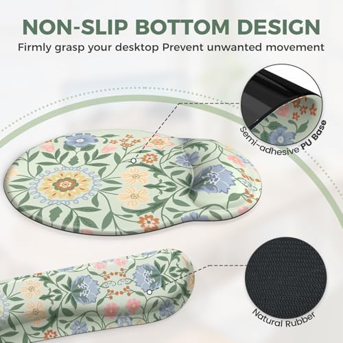 iCasso Desk Cover Mat, Gaming Mouse Pad Wrist Support Set
