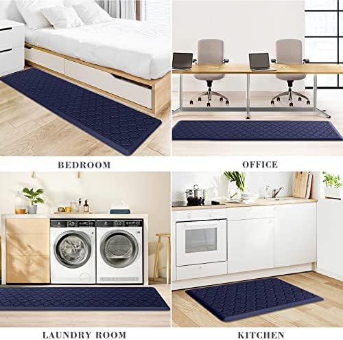 Kitchen Mat 2 PCS Cushioned Anti-Fatigue Floor Mat Standing Mat for Kitchen